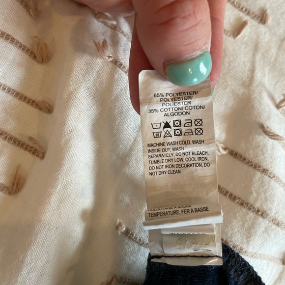 Lucky Brand Blue Camo V Neck T-Shirt - Picture 3 of 3